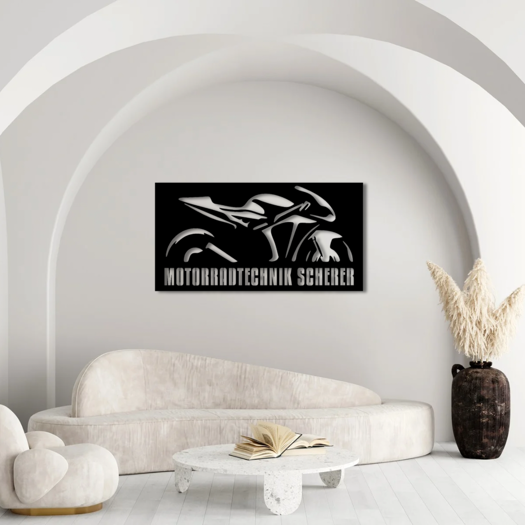 Dein Logo individuell gestaltet als Wandbild