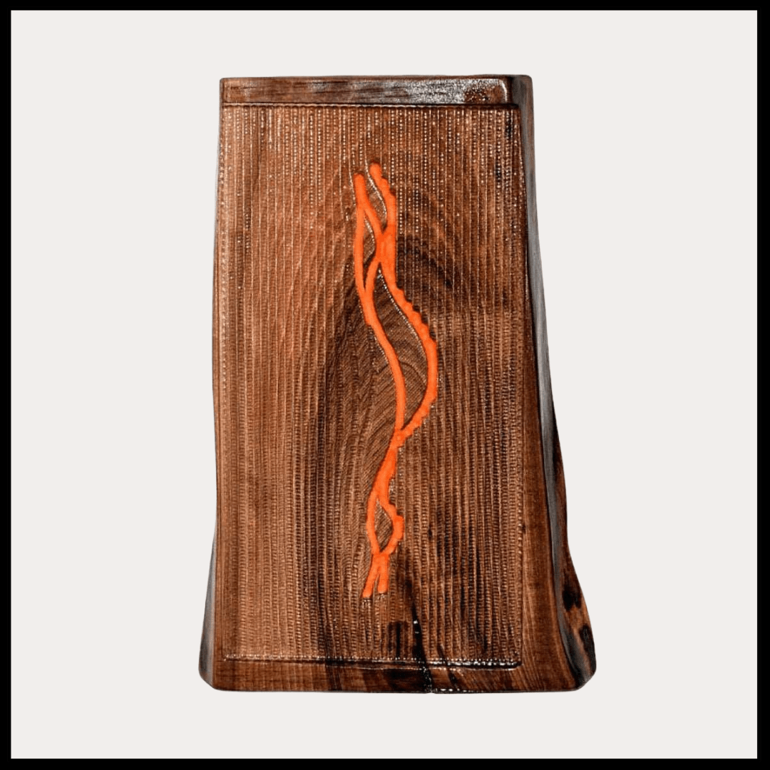 Holzbild Schwangere