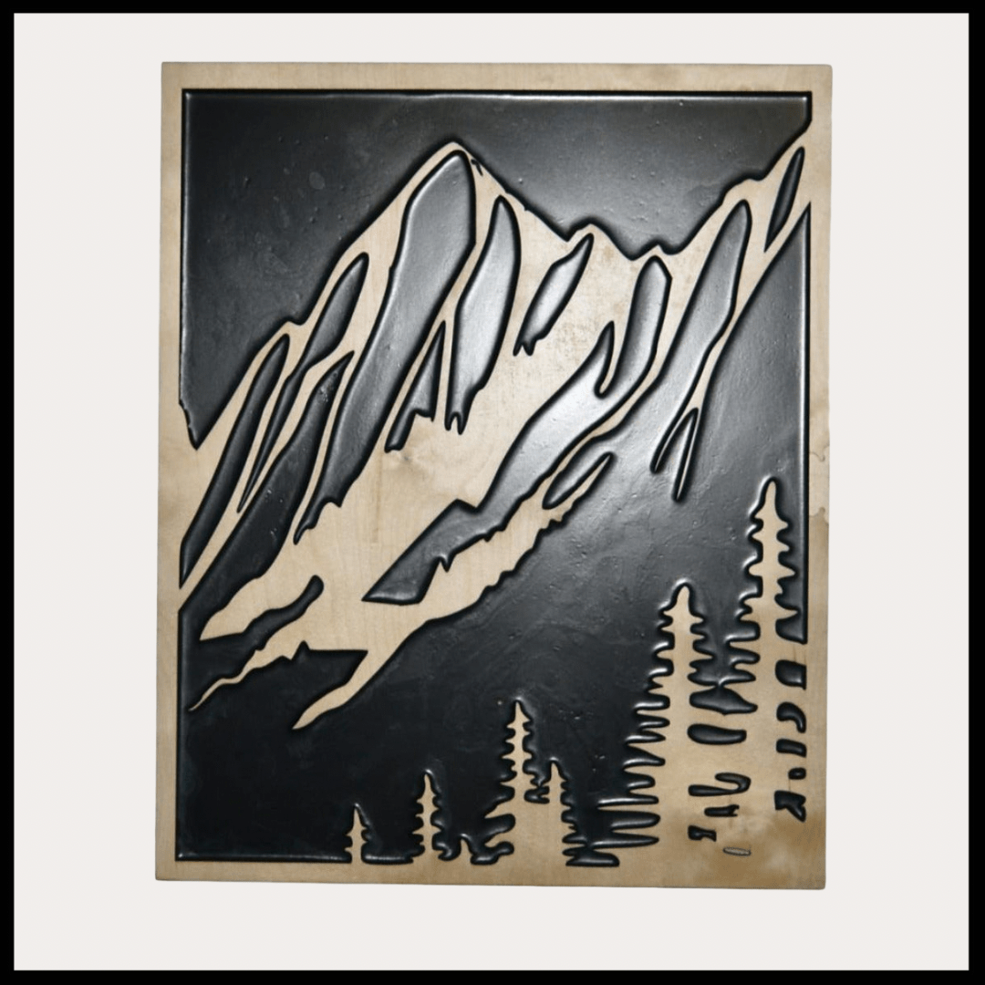 Minimal-Art Berglandschaft in den Alpen