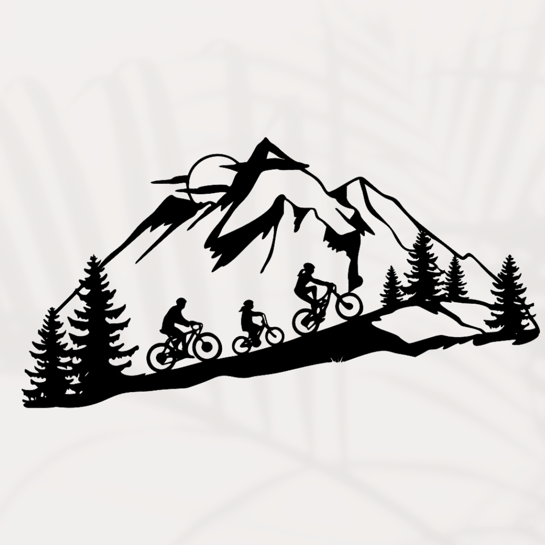 mountainbike kunst Mountainbike Wanddekoration -Perfekt für Radsportbegeisterte – Laserfactory Austria