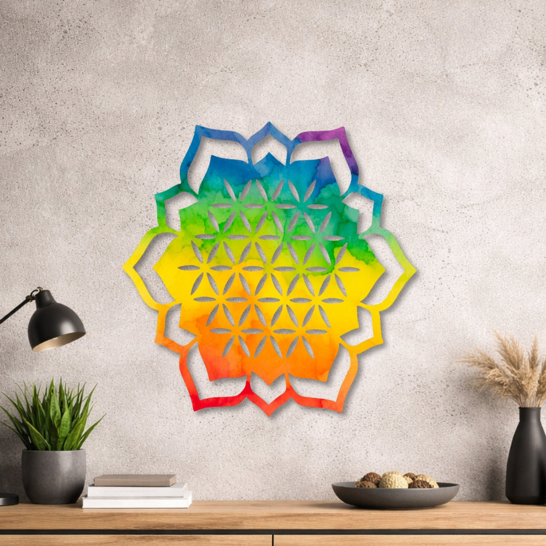 Lotusblume - Design - Bild - Metall 003