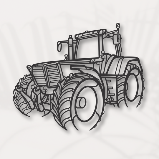 Traktor Favorit 926 Silhouette Wanddekoration aus Metall