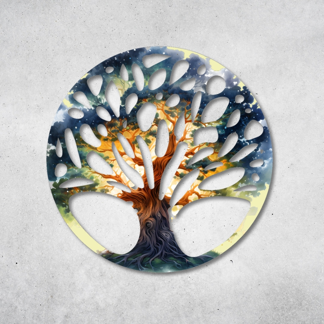 Baum des Lebens - Design - Bild - Metall 030