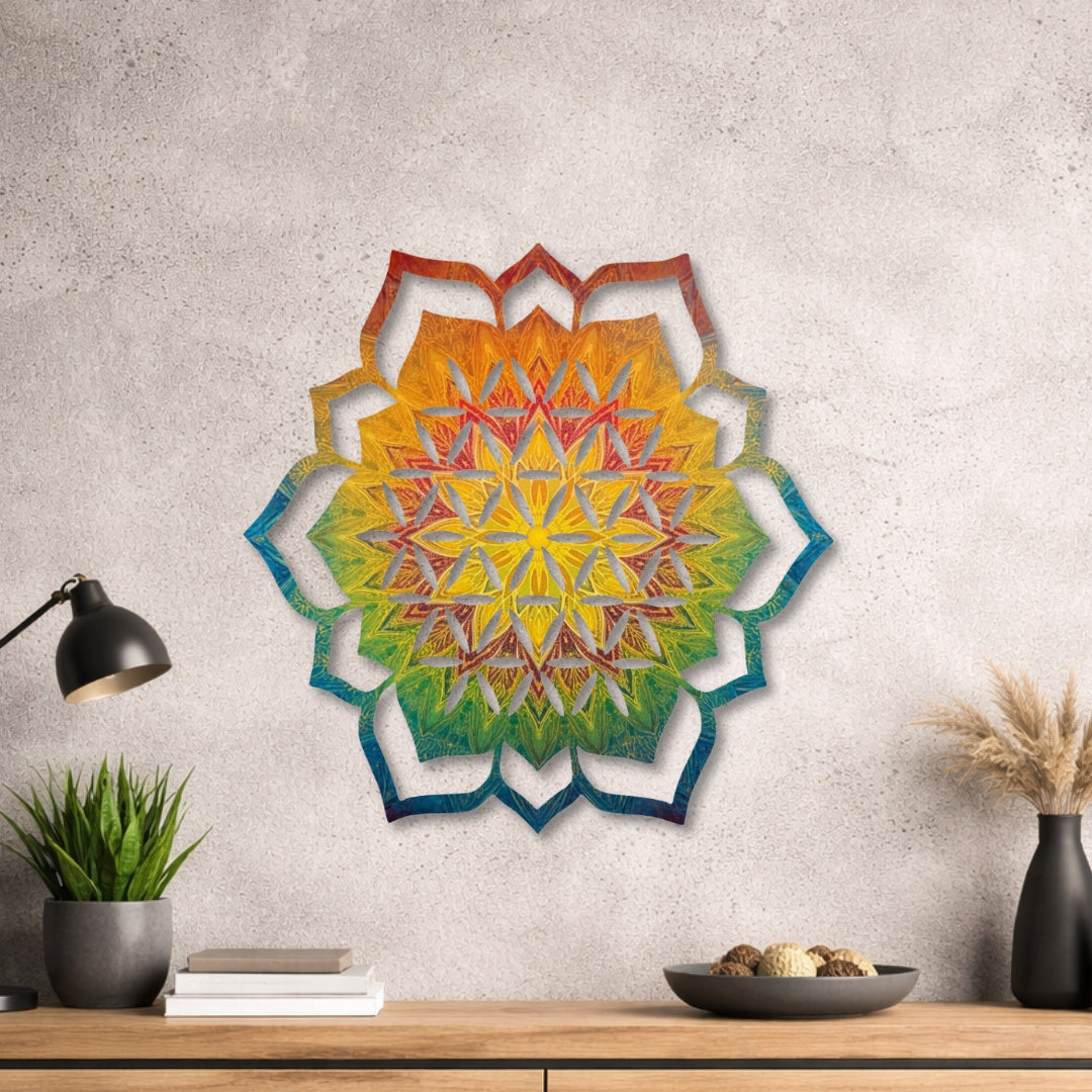 Lotusblume - Design - Bild - Metall 007