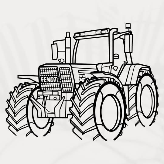 Traktor Silhouette Wanddekoration aus Metall