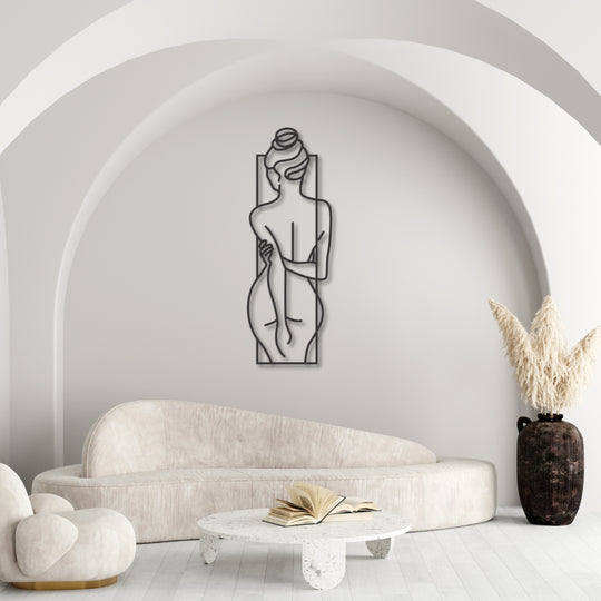 Line Art Wandbild – Frau