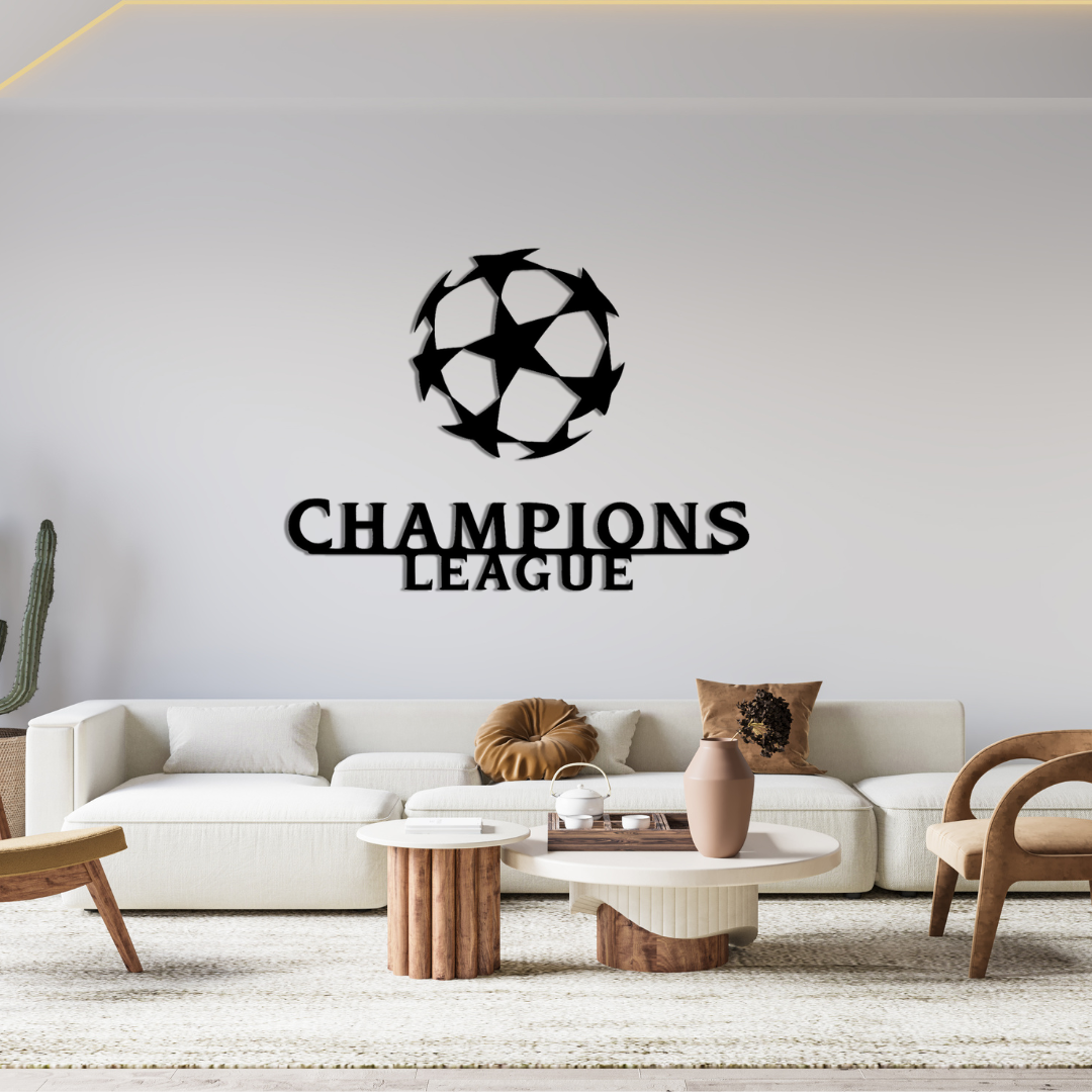 Champions League Wandbild für Männerzimmer