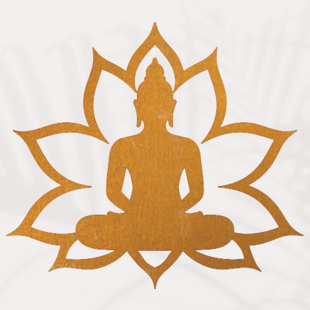 Buddha Lotus - Elegante Metall-Deko