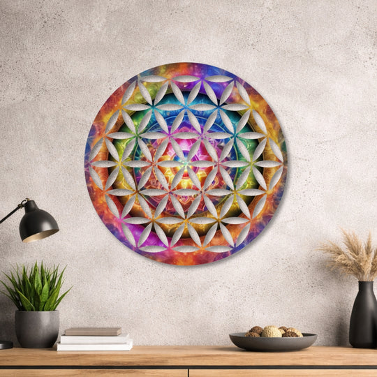 Blume des Lebens - Design - Bild - Metall 022