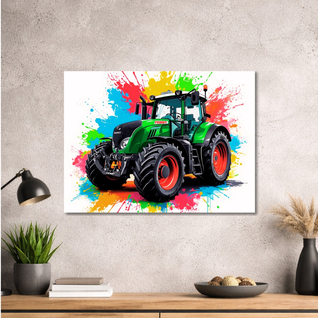 Traktor Design 001 - hochwertiges Design - Bild - Metall