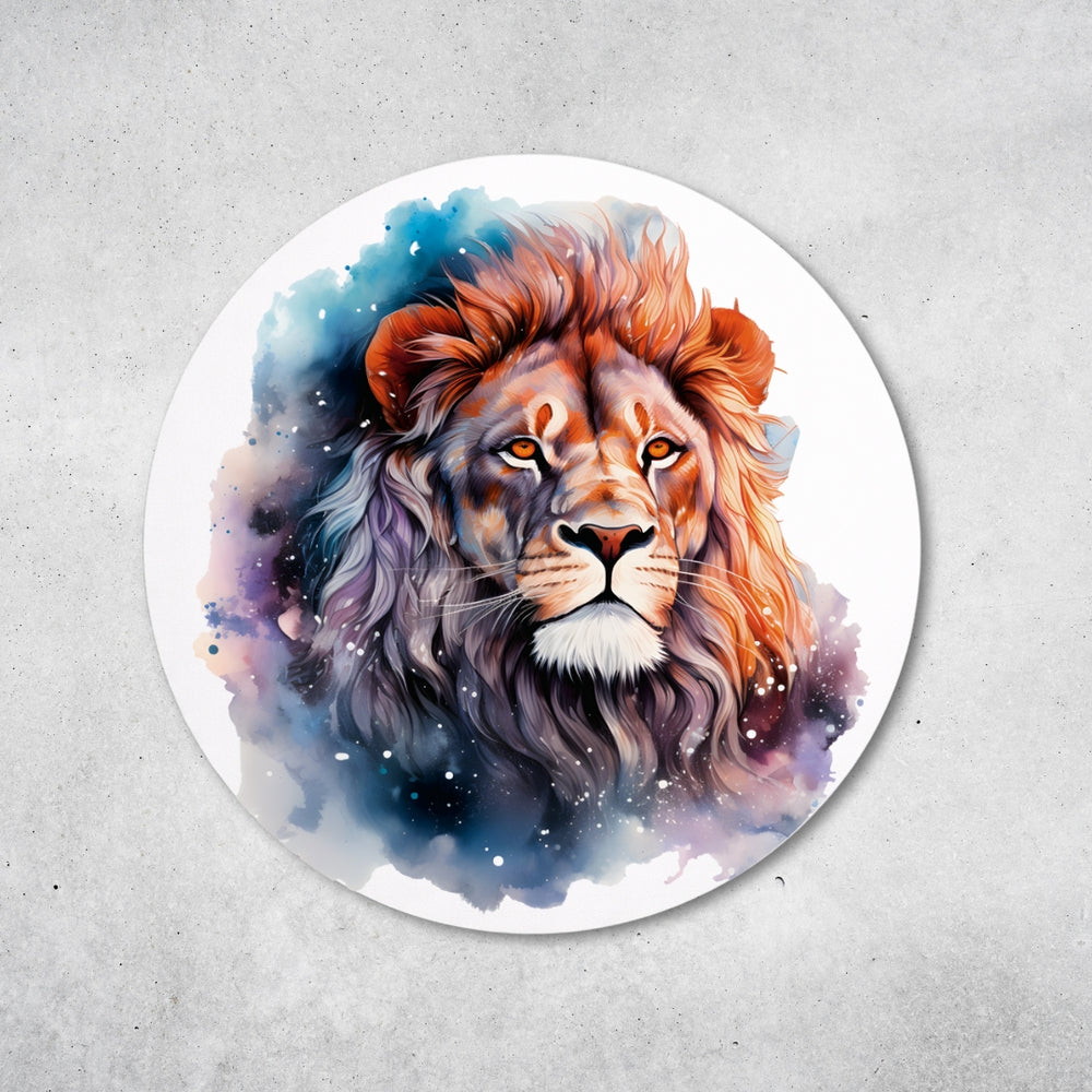 Löwe Design - Rundes Metallschild