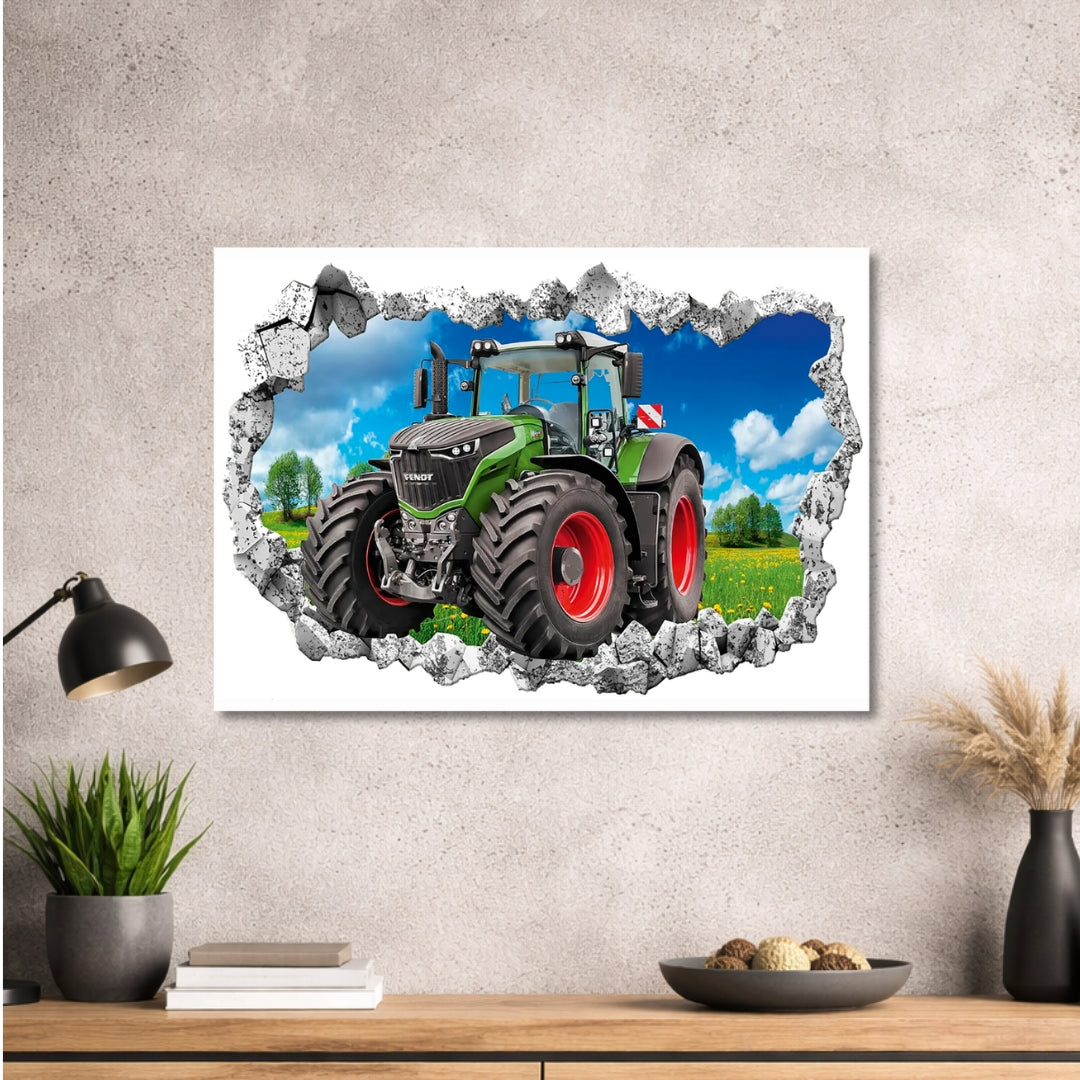 Traktor Design 002 - hochwertiges Design - Bild - Metall