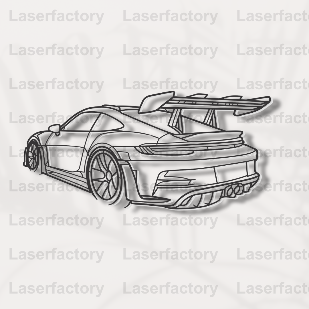 GT3 RS Back Silhouette Auto