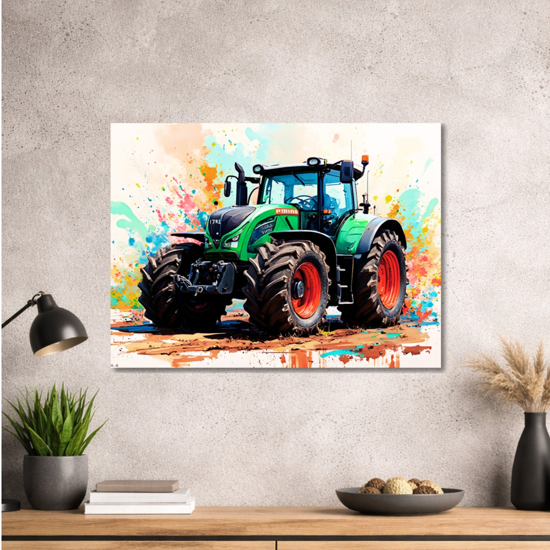 Traktor Design 004 - hochwertiges Design - Bild - Metall