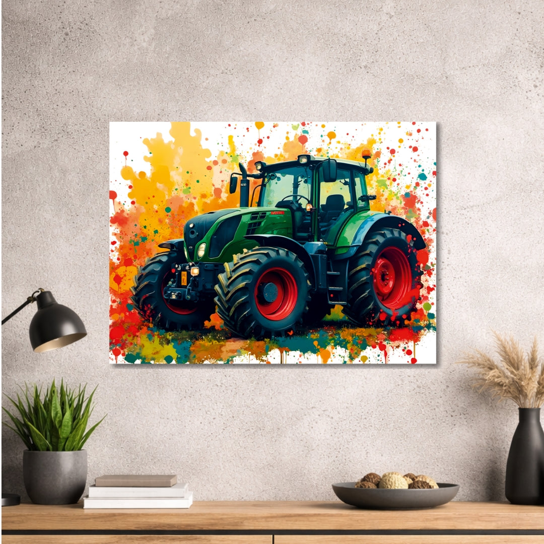 Traktor Design 005 - hochwertiges Design - Bild - Metall