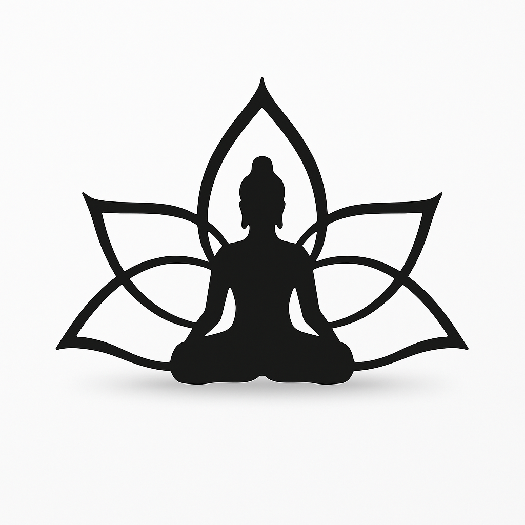 Buddha sitzend - Elegante Metall-Deko