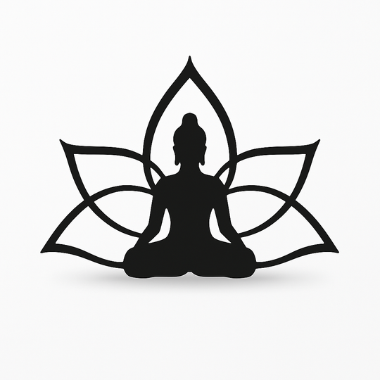 Buddha sitzend - Elegante Metall-Deko