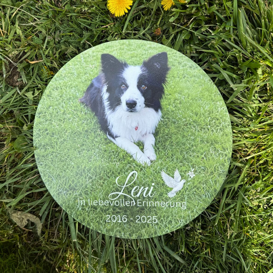 Gedenktafel Farbdruck mit Foto – personalisierte Erinnerung