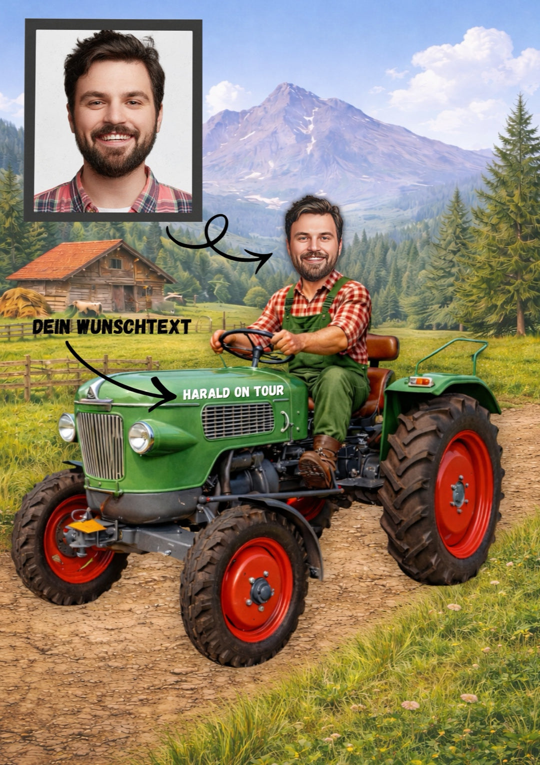 Das perfekte Geschenk für Landwirte – Individuelles Metallbild mit Wunschmotiv