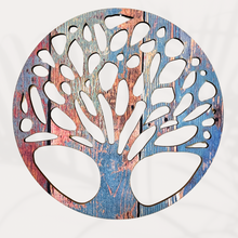 Lade das Bild in den Galerie-Viewer, Lebensbaum in Bunten Farben – Kunstvolle Akzente für Ihre Wände
