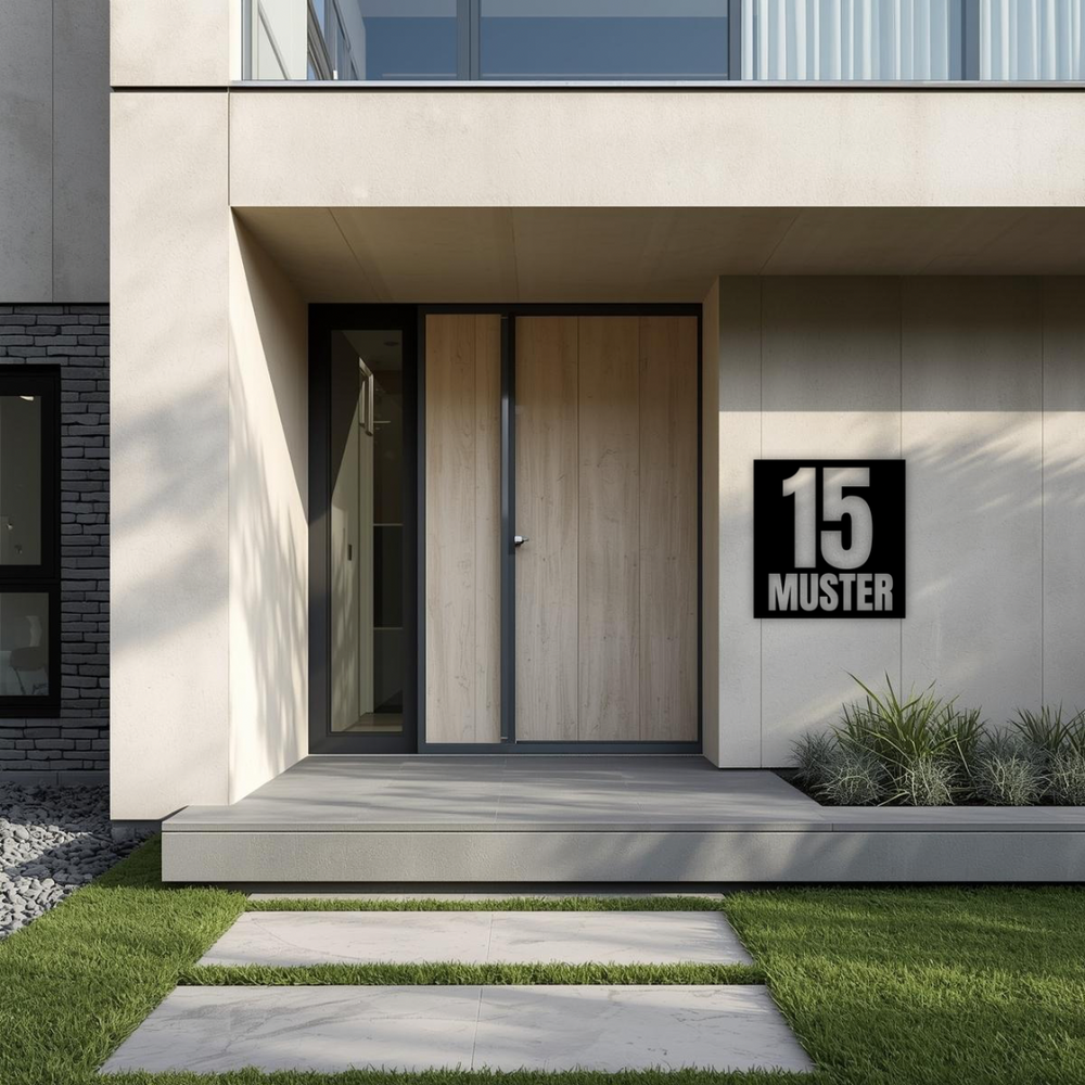 Individelles Adressenschild / Hausschild – personalisiert nach deinen Wünschen