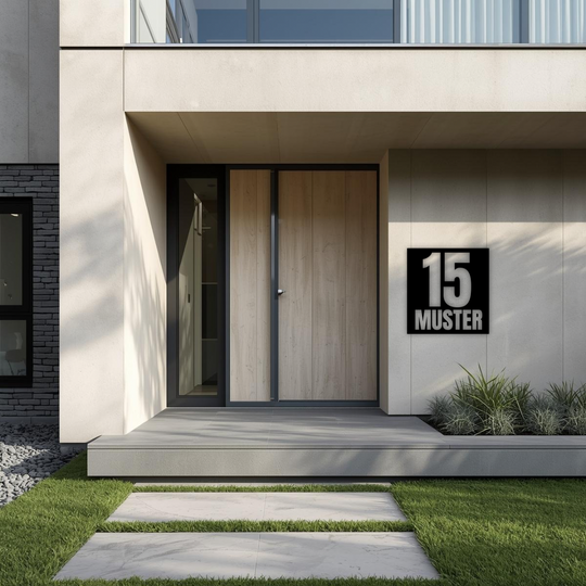 Individelles Adressenschild / Hausschild – personalisiert nach deinen Wünschen