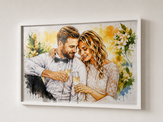 Deine Karikatur. Dein Lieblingsbild. Dein einzigartiges Design. Dein Wandbild: personalisiert