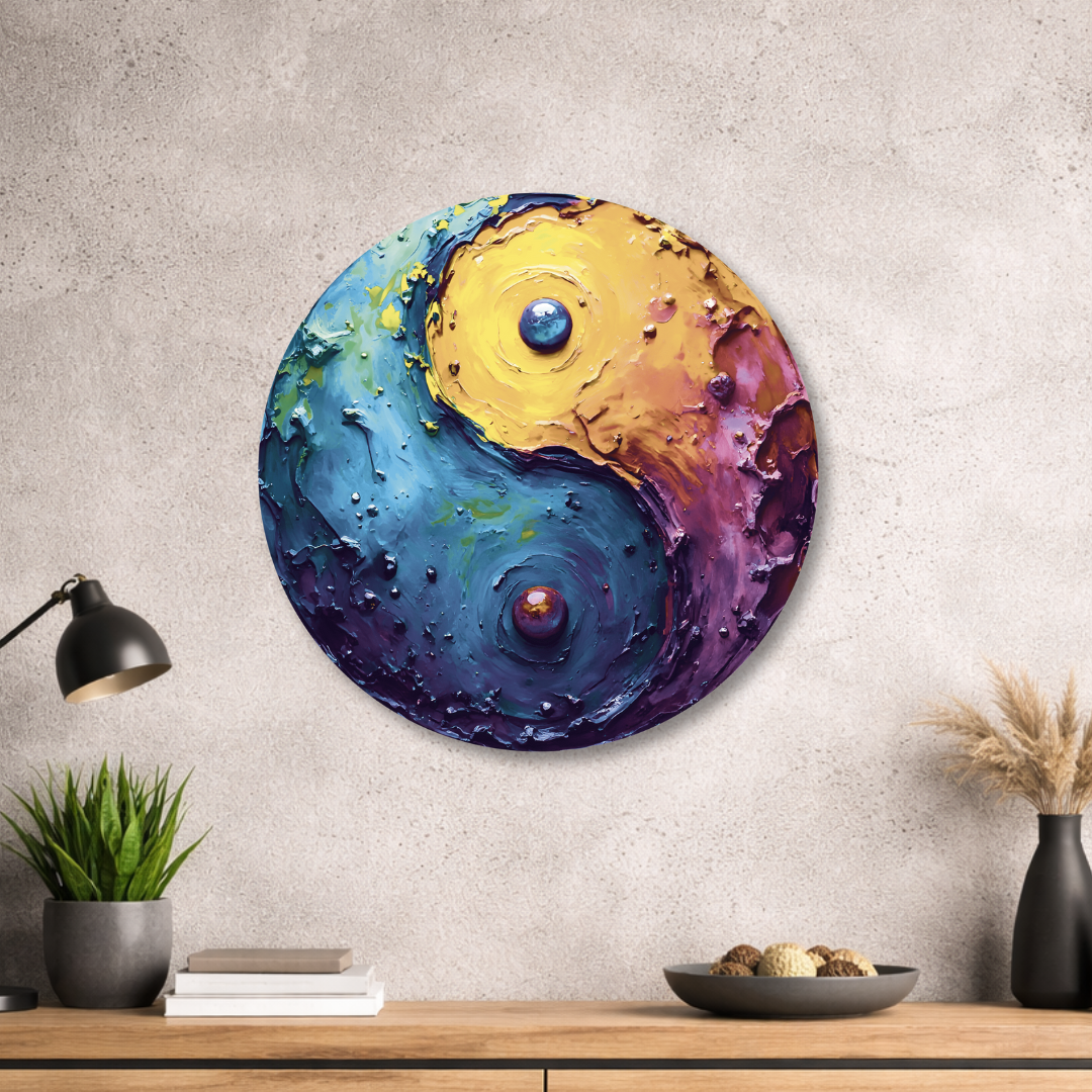 Yin Yang - Design - Bild - Metall