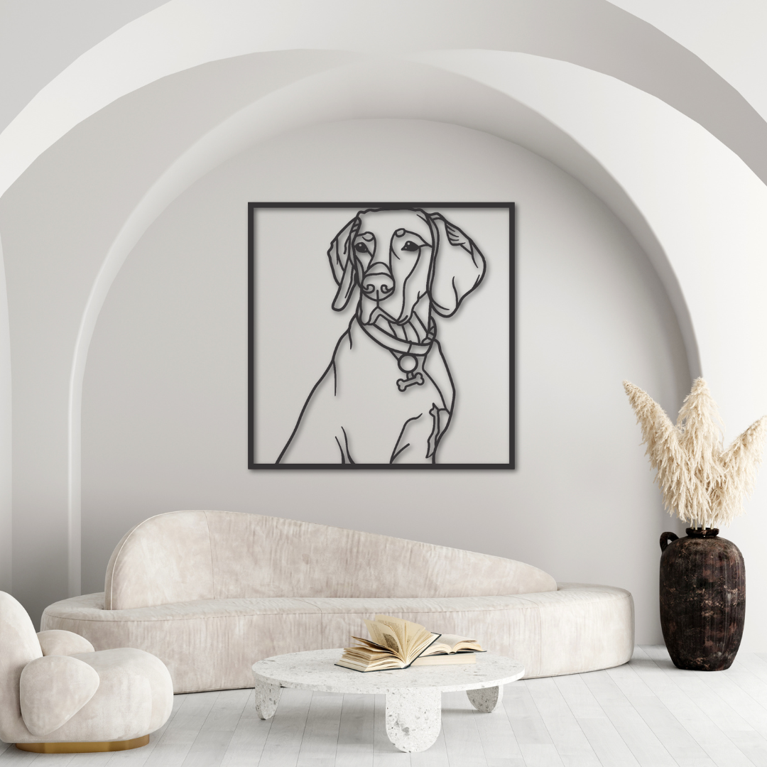 Individuelle Tier Portraits als Wandbild aus Metall