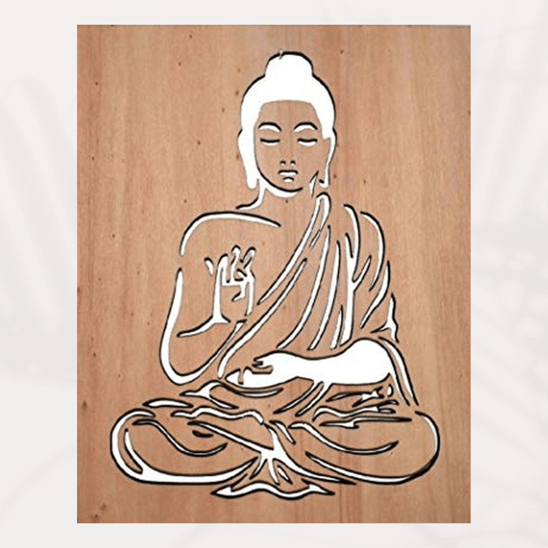 Buddha sitzend - Laserfactory Austria