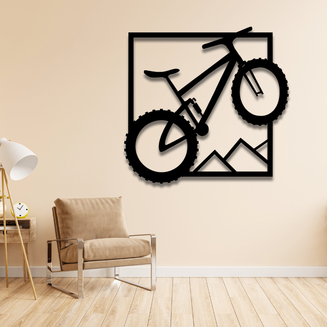 Fahrrad - Bike Wandbild aus Metall - Laserfactory Austria