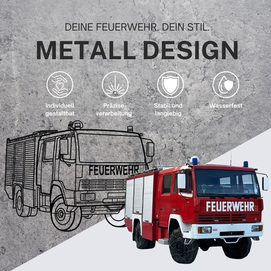 Dein individuelles Wandbild - Feuerwehr Fahrzeug