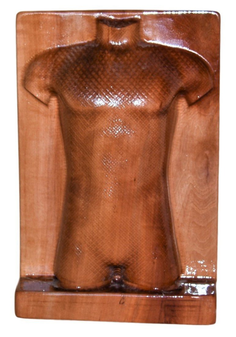 Holzskulptur Torso Mann - Laserfactory Austria