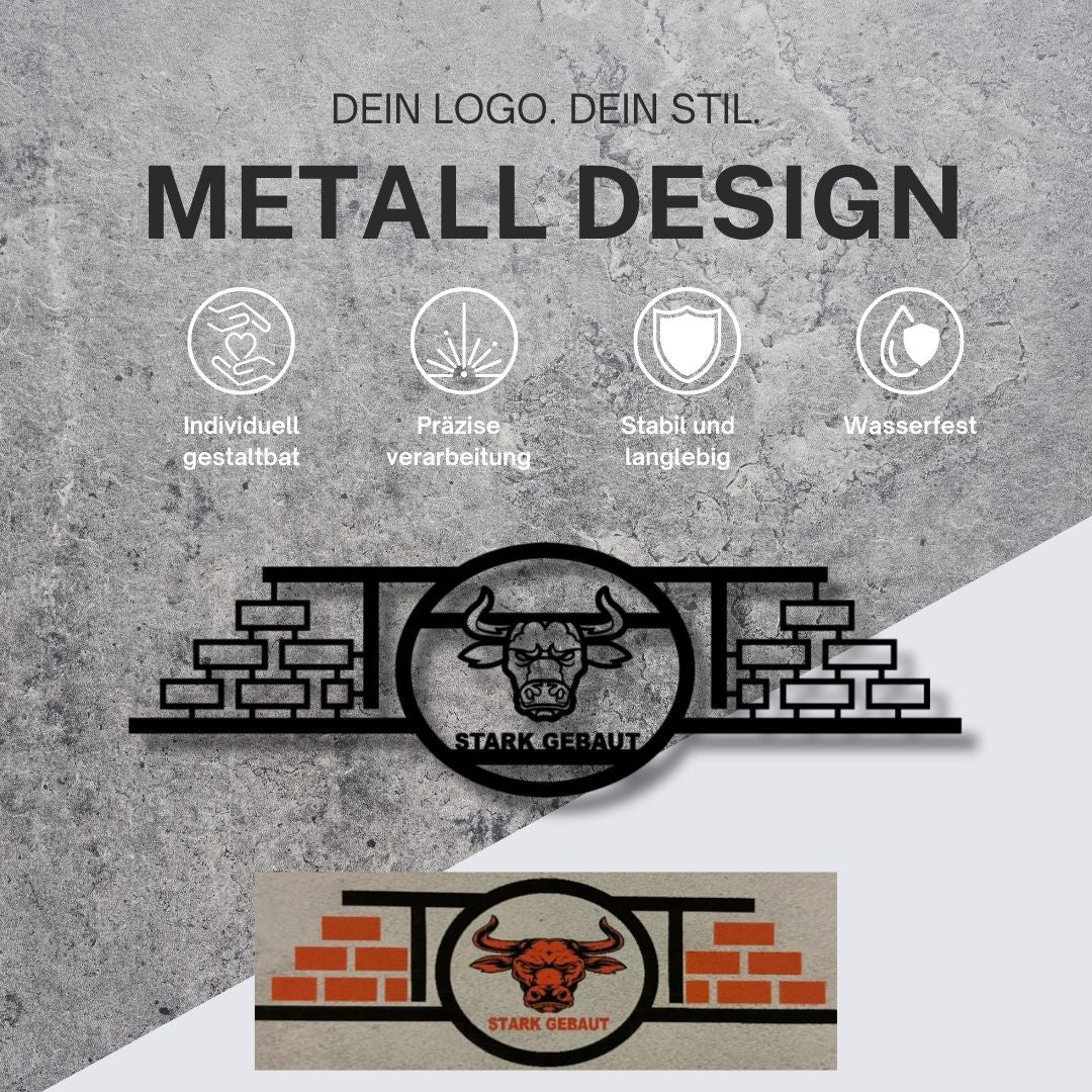 Dein Logo individuell gestaltet als Wandbild