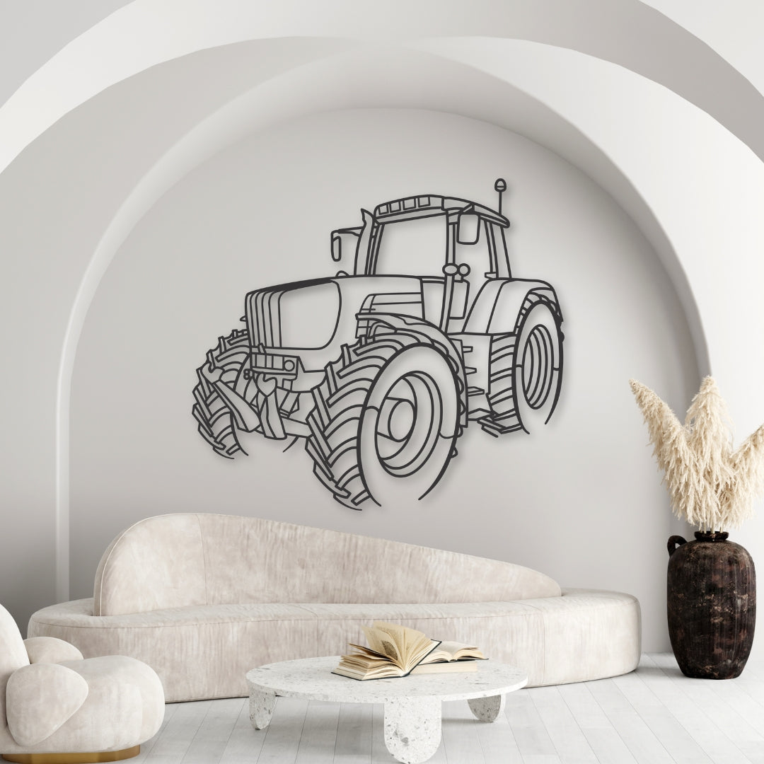 Vario 930 Traktor Silhouette - Wandbild aus Metall