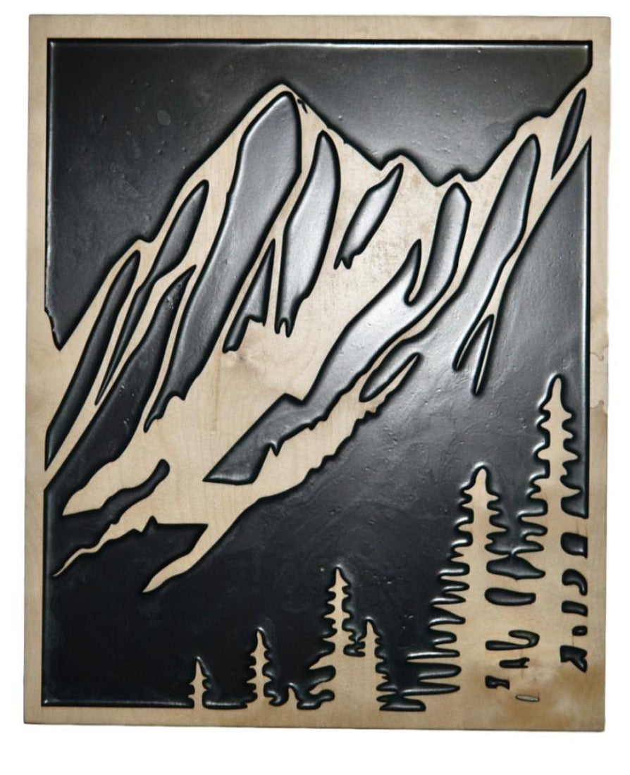 Minimal-Art Berglandschaft in den Alpen