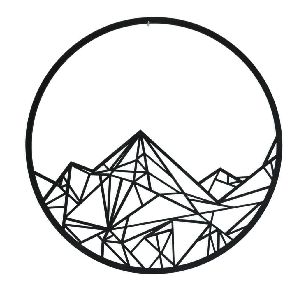 Mountains geometric art - Laserfactory