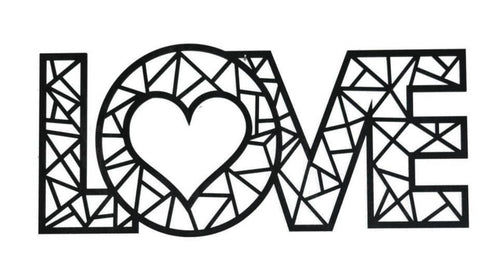 Schriftzug Love - Laserfactory
